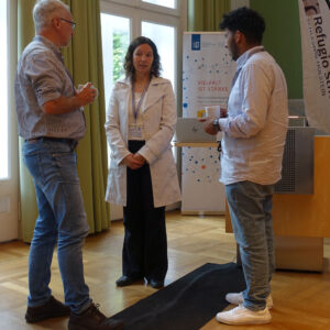 Frau Dr. Nitschke-Janssen im Gespräch