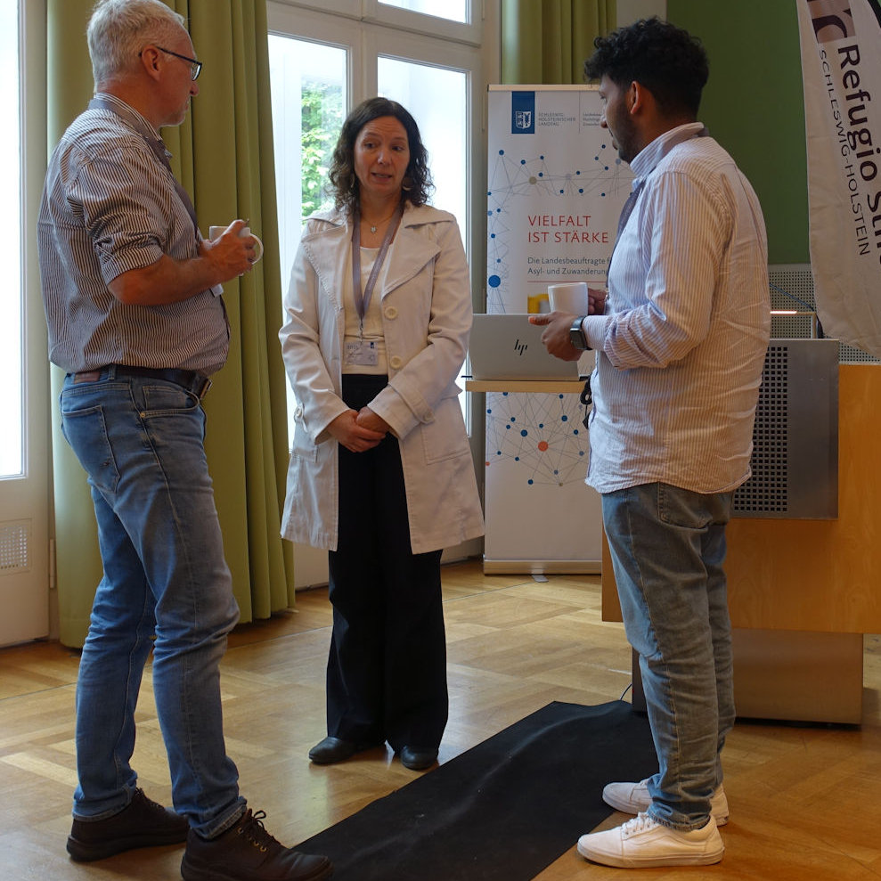 Frau Dr. Nitschke-Janssen im Gespräch